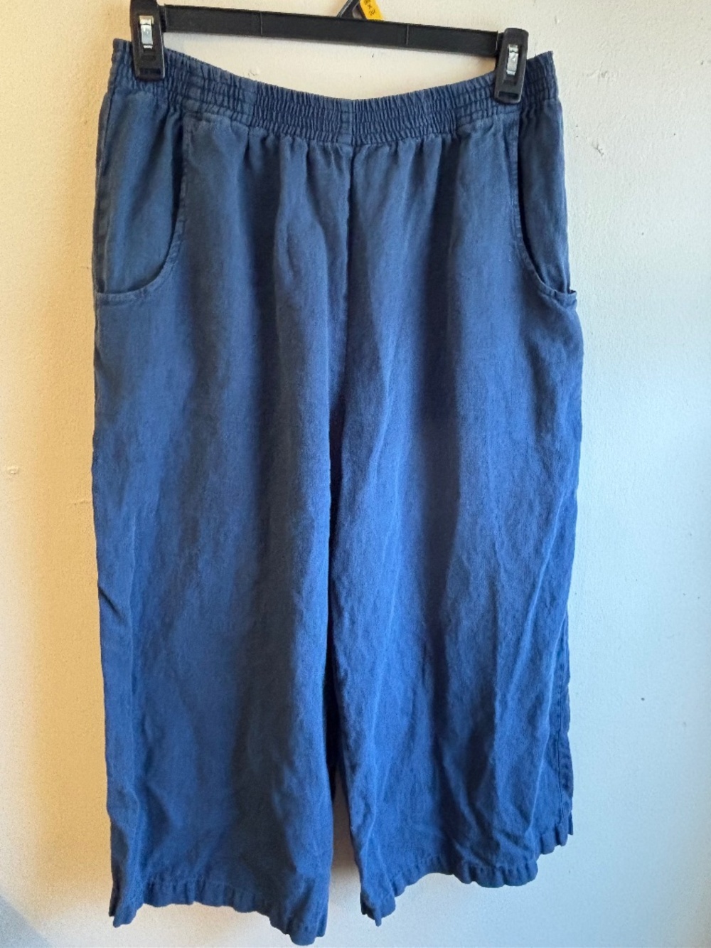 Linenfox Navy Ocean Trouser All Season, Lagenlook, Women's XXL